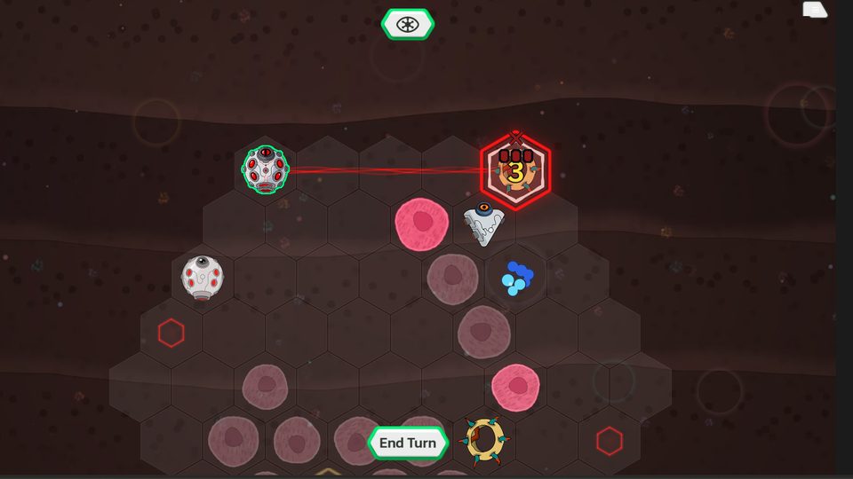 A lance action crossing the board